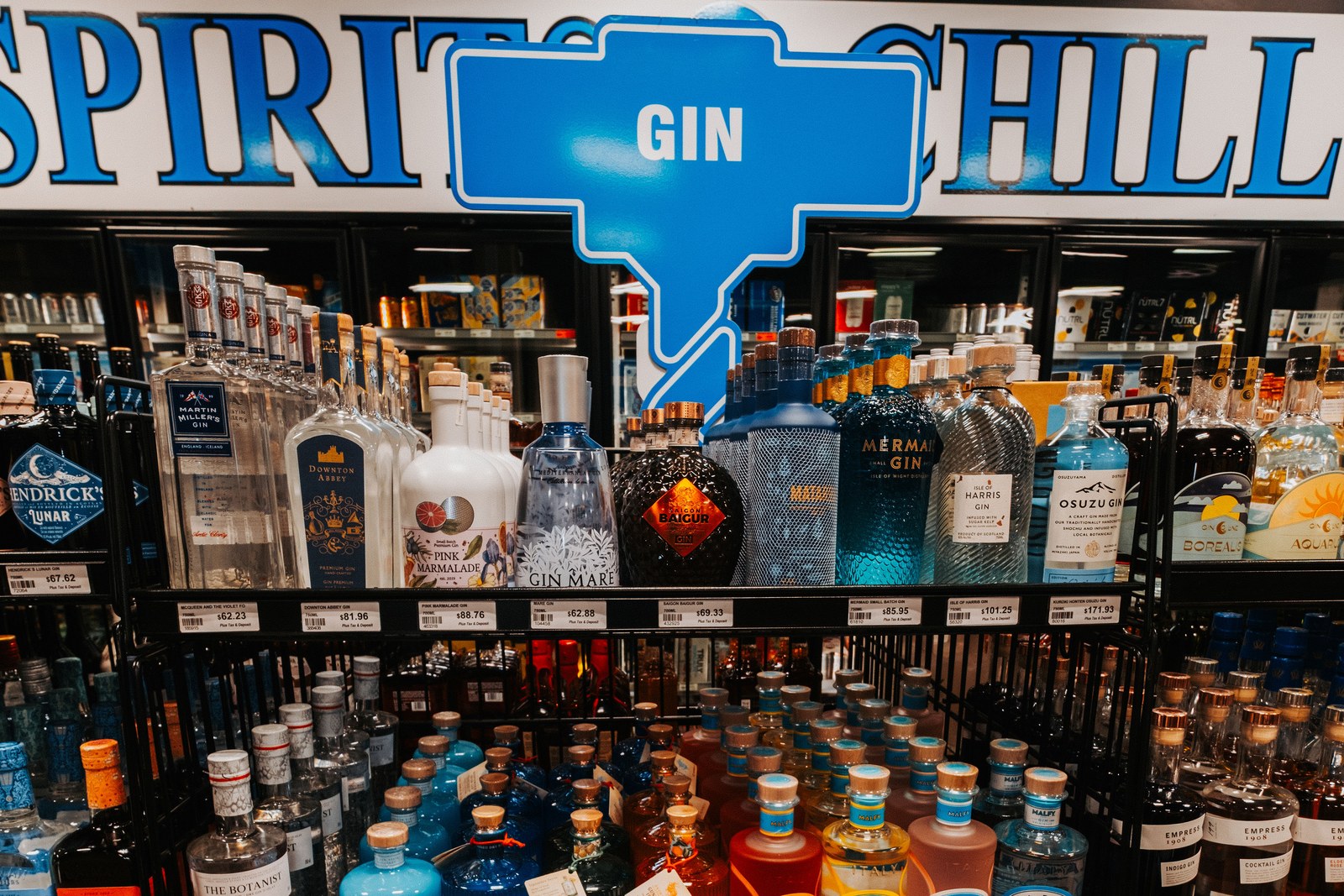Gin selection Twisted Spirits Kamloops