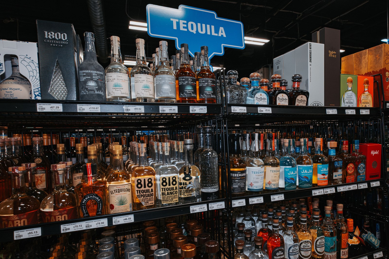 Tequila and mezcal selection Twisted Spirits Kamloops